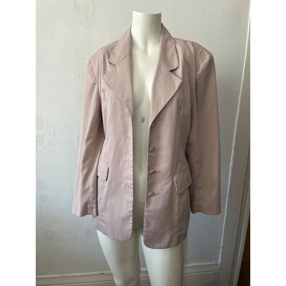 Vtg 80s Pink Blazer Jacket Sz S Office Professional Regency Coquette Corporate